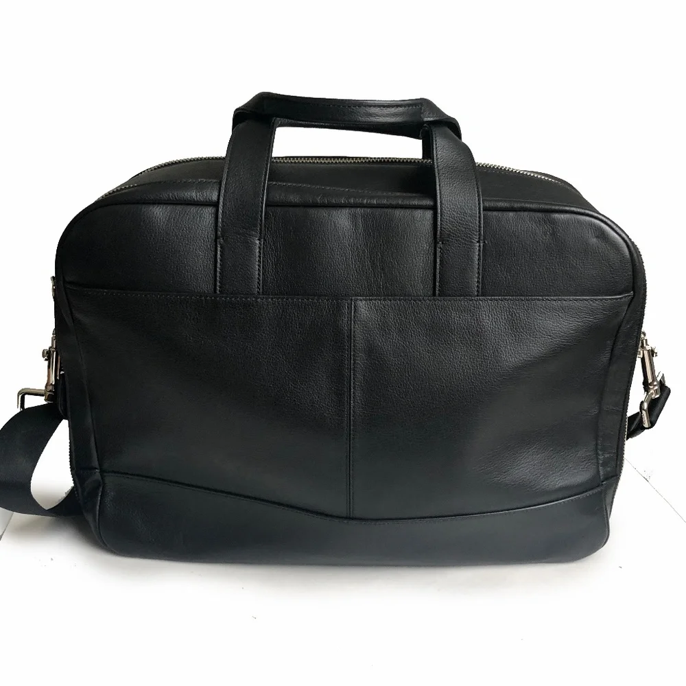 Coach Bag Hamilton Commuter Bag Messenger Brief Black Leather Style #F72224 NWOT